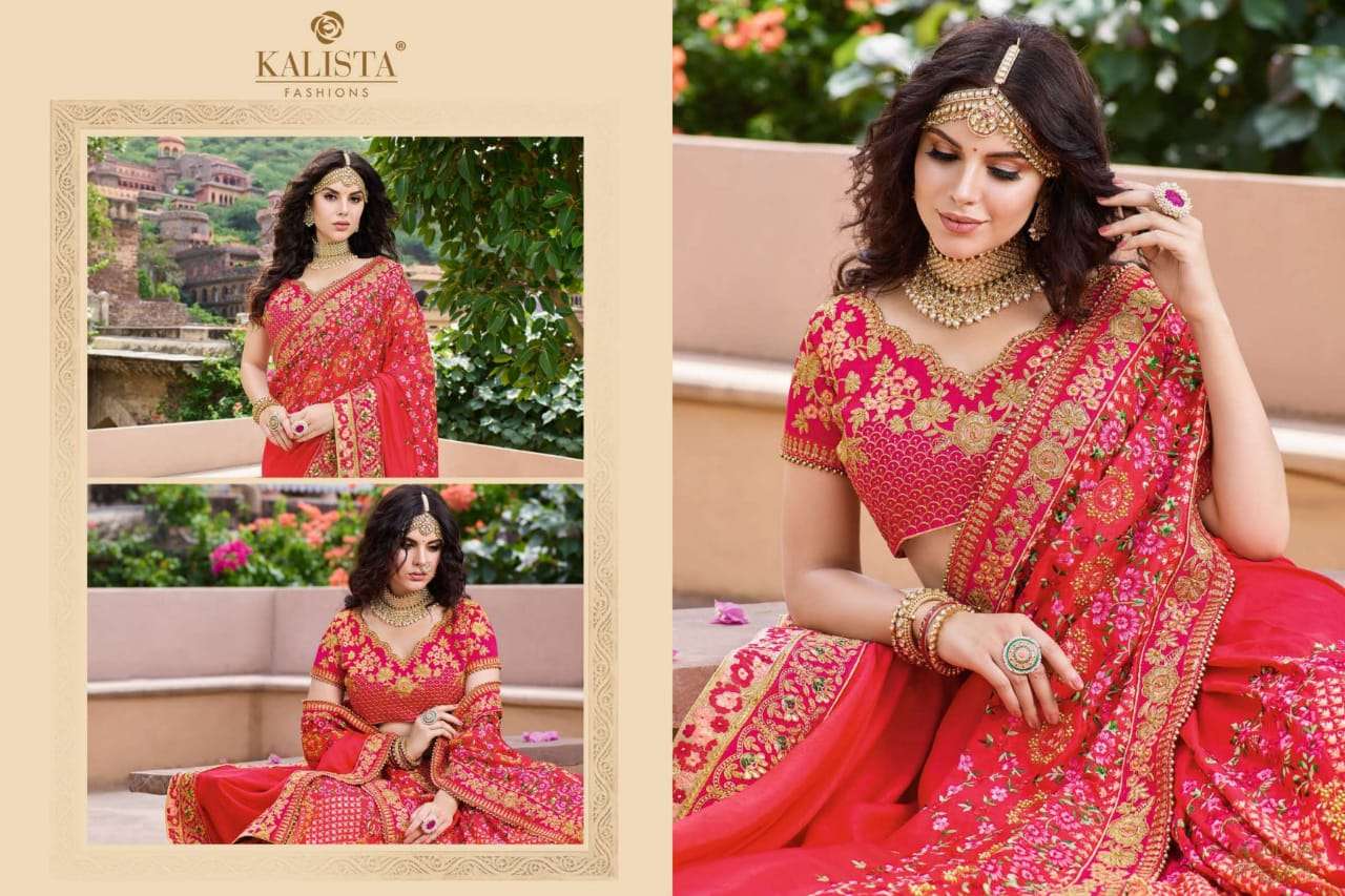 KOHINOOR BY KALISTA FASHION 11155 TO 11160 SERIES INDIAN TRADITIONAL WEAR COLLECTION BEAUTIFUL STYLISH FANCY COLORFUL PARTY WEAR & OCCASIONAL WEAR FANCY EMBROIDERY SAREES AT WHOLESALE PRICE