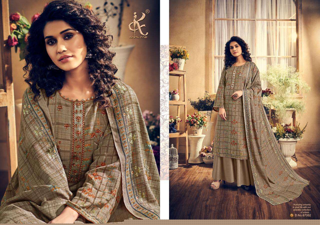 MARIUM BY KAPIL FAB 67001 TO 67008 SERIES BEAUTIFUL SUITS STYLISH FANCY COLORFUL PARTY WEAR & ETHNIC WEAR PASHMINA DIGITAL PRINTED WITH EMBROIDERED DRESSES AT WHOLESALE PRICE