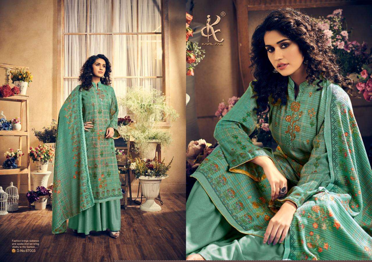 MARIUM BY KAPIL FAB 67001 TO 67008 SERIES BEAUTIFUL SUITS STYLISH FANCY COLORFUL PARTY WEAR & ETHNIC WEAR PASHMINA DIGITAL PRINTED WITH EMBROIDERED DRESSES AT WHOLESALE PRICE