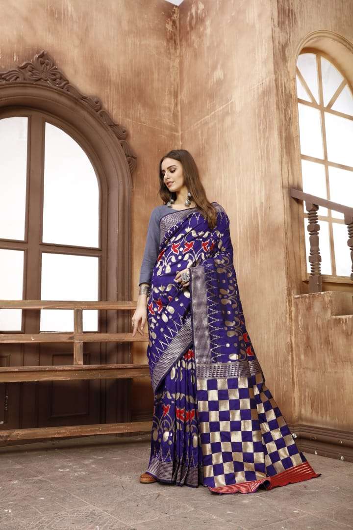 PAVITRA SILK BY RAJ YOG 01 TO 10 SERIES INDIAN TRADITIONAL WEAR COLLECTION BEAUTIFUL STYLISH FANCY COLORFUL PARTY WEAR & OCCASIONAL WEAR SOFT SILK WEAVING SAREES AT WHOLESALE PRICE