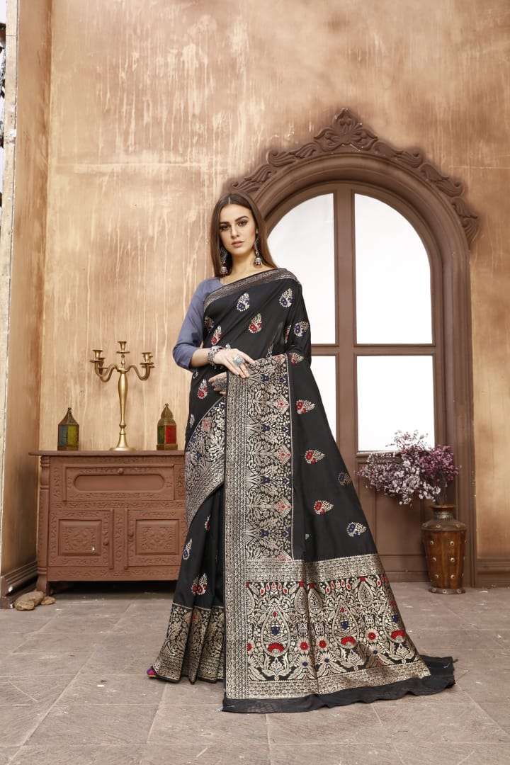 PAVITRA SILK BY RAJ YOG 01 TO 10 SERIES INDIAN TRADITIONAL WEAR COLLECTION BEAUTIFUL STYLISH FANCY COLORFUL PARTY WEAR & OCCASIONAL WEAR SOFT SILK WEAVING SAREES AT WHOLESALE PRICE