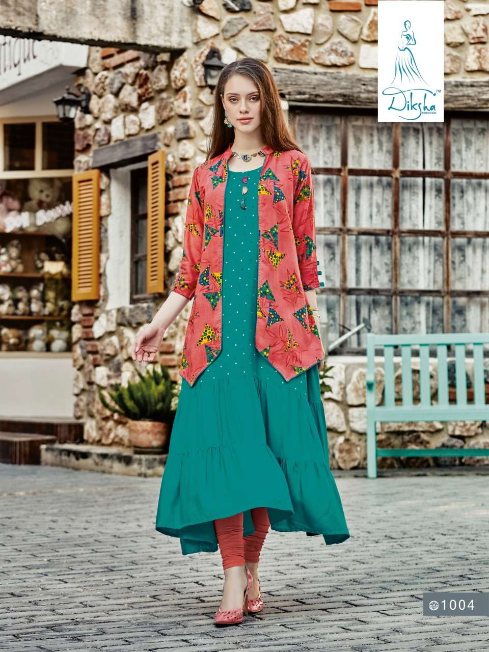 FEBRICA VOL-1 BY DIKSHA FASHION 1001 TO 1008 SERIES DESIGNER BEAUTIFUL STYLISH FANCY COLORFUL CASUAL WEAR & ETHNIC WEAR 14 KLG RAYON PRINTED KURTIS AT WHOLESALE PRICE