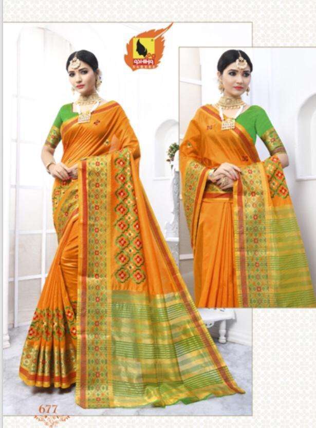 KHOOBSURAT BY ASHIKA SAREES 571 TO 580 SERIES INDIAN TRADITIONAL WEAR COLLECTION BEAUTIFUL STYLISH FANCY COLORFUL PARTY WEAR & OCCASIONAL WEAR CHANDERI COTTON SAREES AT WHOLESALE PRICE