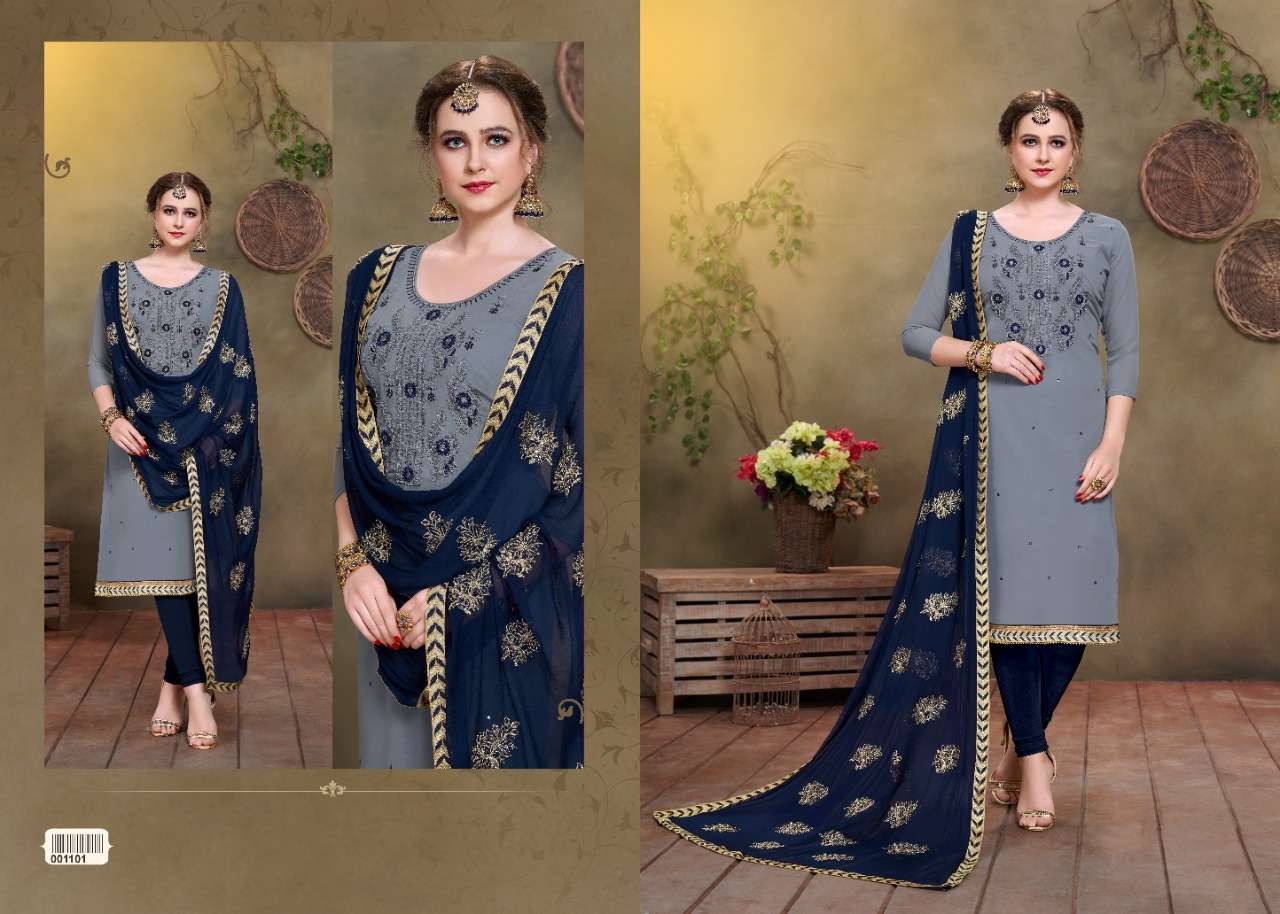GUN GUN BY UTSAV SUITS 1101 TO 1106 SERIES INDIAN TRADITIONAL WEAR COLLECTION BEAUTIFUL STYLISH FANCY COLORFUL PARTY WEAR & OCCASIONAL WEAR PURE GEORGETTE WITH HANDWORK DRESSES AT WHOLESALE PRICE