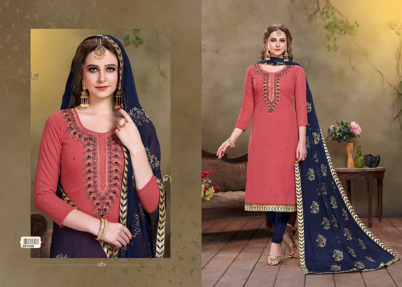 GUN GUN BY UTSAV SUITS 1101 TO 1106 SERIES INDIAN TRADITIONAL WEAR COLLECTION BEAUTIFUL STYLISH FANCY COLORFUL PARTY WEAR & OCCASIONAL WEAR PURE GEORGETTE WITH HANDWORK DRESSES AT WHOLESALE PRICE