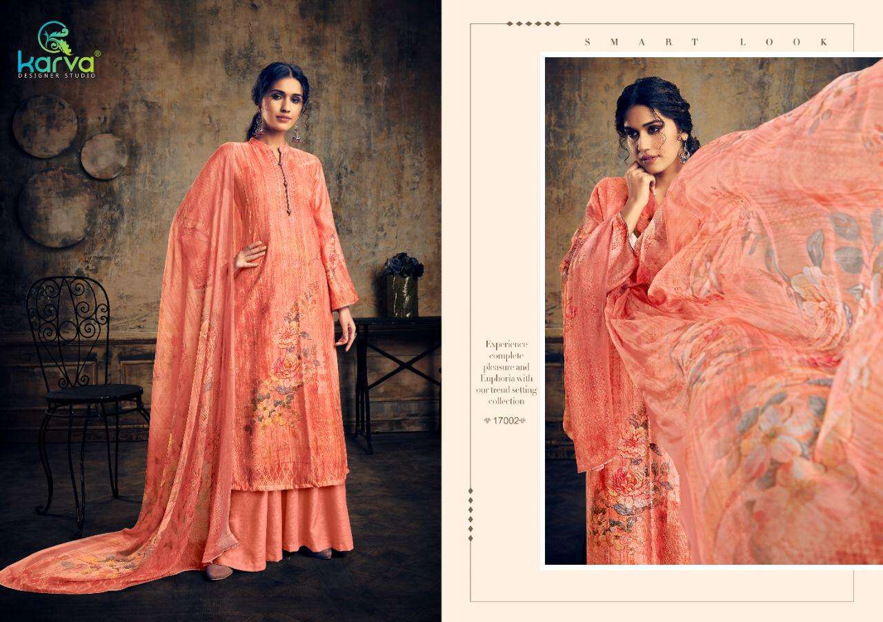SHEHNAAZ BY KARVA DESIGNER STUDIO 17001 TO 17007 SERIES DESIGNER SHARARA SUITS BEAUTIFUL STYLISH FANCY COLORFUL PARTY WEAR & ETHNIC WEAR PASHMINA EMBROIDERY WITH DIGITAL PRINT DRESSES AT WHOLESALE PRICE