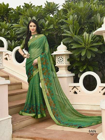 AHIRI VOL-20 BY PRIYA PARIDHI 4413 TO 4422 SERIES INDIAN TRADITIONAL WEAR COLLECTION BEAUTIFUL STYLISH FANCY COLORFUL PARTY WEAR & OCCASIONAL WEAR BRASSO PRINTED SAREES AT WHOLESALE PRICE