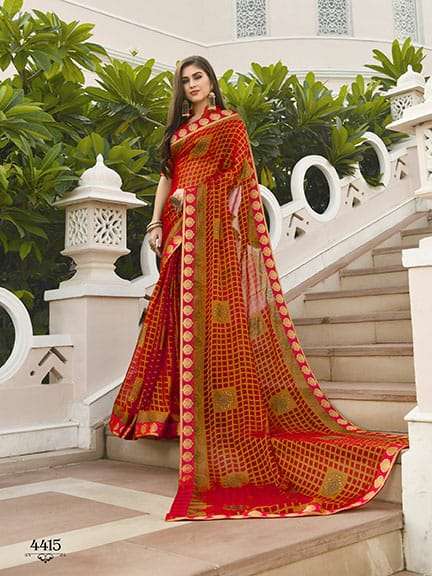 AHIRI VOL-20 BY PRIYA PARIDHI 4413 TO 4422 SERIES INDIAN TRADITIONAL WEAR COLLECTION BEAUTIFUL STYLISH FANCY COLORFUL PARTY WEAR & OCCASIONAL WEAR BRASSO PRINTED SAREES AT WHOLESALE PRICE