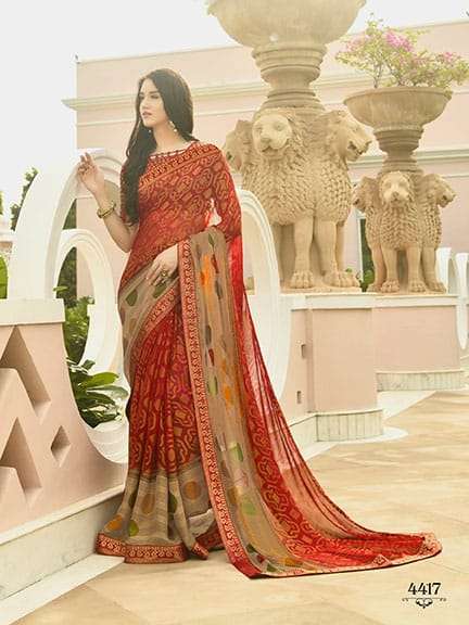 AHIRI VOL-20 BY PRIYA PARIDHI 4413 TO 4422 SERIES INDIAN TRADITIONAL WEAR COLLECTION BEAUTIFUL STYLISH FANCY COLORFUL PARTY WEAR & OCCASIONAL WEAR BRASSO PRINTED SAREES AT WHOLESALE PRICE