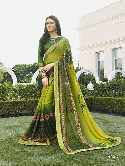 AHIRI VOL-20 BY PRIYA PARIDHI 4413 TO 4422 SERIES INDIAN TRADITIONAL WEAR COLLECTION BEAUTIFUL STYLISH FANCY COLORFUL PARTY WEAR & OCCASIONAL WEAR BRASSO PRINTED SAREES AT WHOLESALE PRICE
