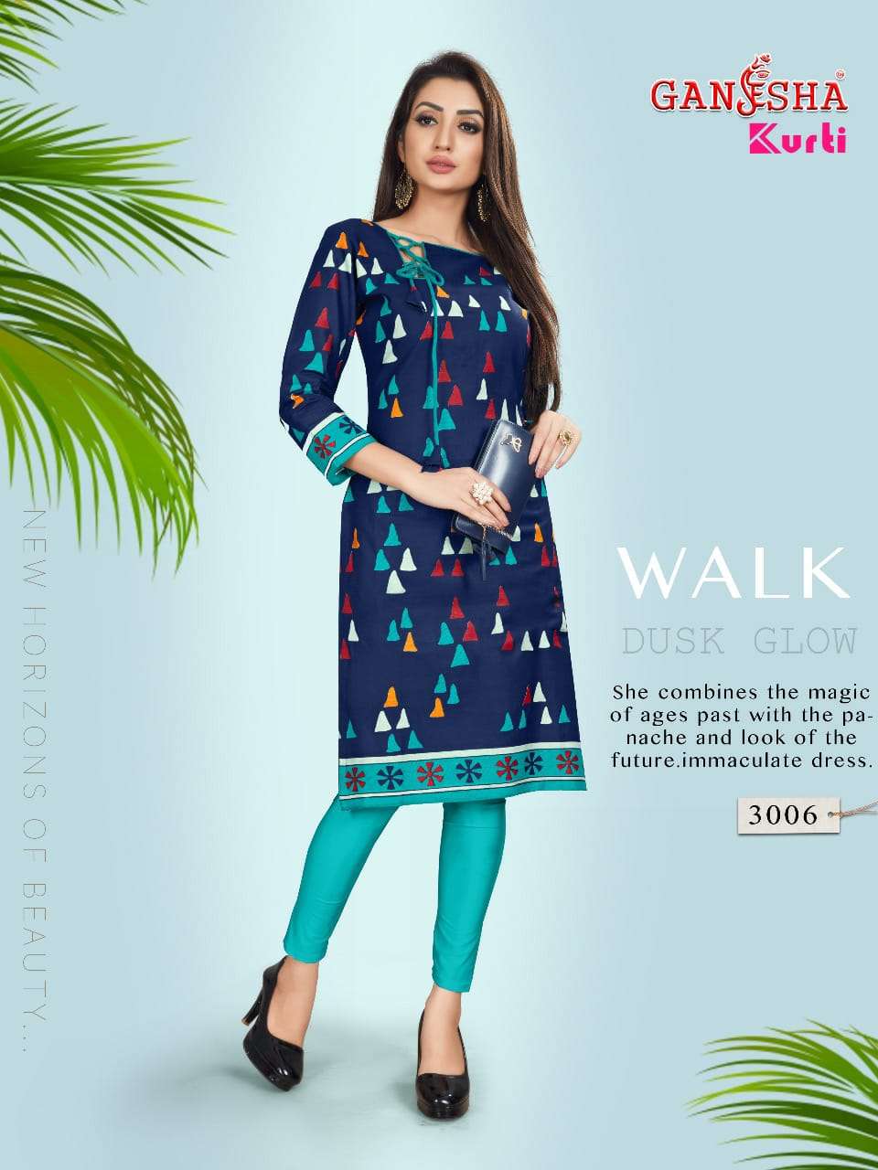 GANESHA KURTI VOL-3 BY GANESHA 3006 TO 3017 SERIES BEAUTIFUL STYLISH COLORFUL FANCY PARTY WEAR & ETHNIC WEAR & READY TO WEAR FANCY PRINTED KURTIS AT WHOLESALE PRICE