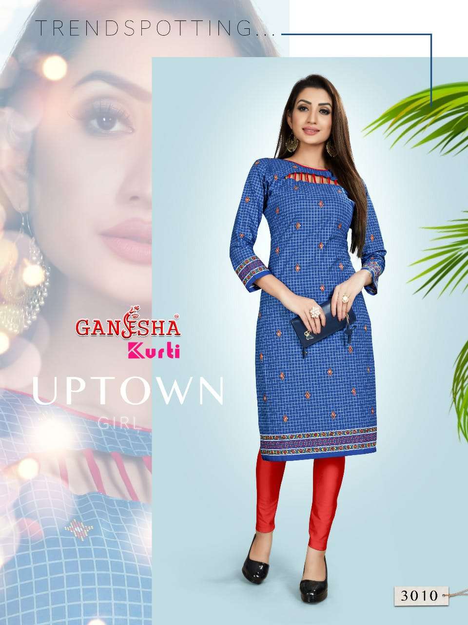 GANESHA KURTI VOL-3 BY GANESHA 3006 TO 3017 SERIES BEAUTIFUL STYLISH COLORFUL FANCY PARTY WEAR & ETHNIC WEAR & READY TO WEAR FANCY PRINTED KURTIS AT WHOLESALE PRICE