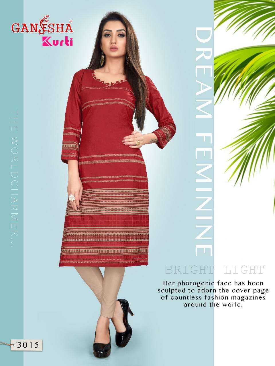 GANESHA KURTI VOL-3 BY GANESHA 3006 TO 3017 SERIES BEAUTIFUL STYLISH COLORFUL FANCY PARTY WEAR & ETHNIC WEAR & READY TO WEAR FANCY PRINTED KURTIS AT WHOLESALE PRICE