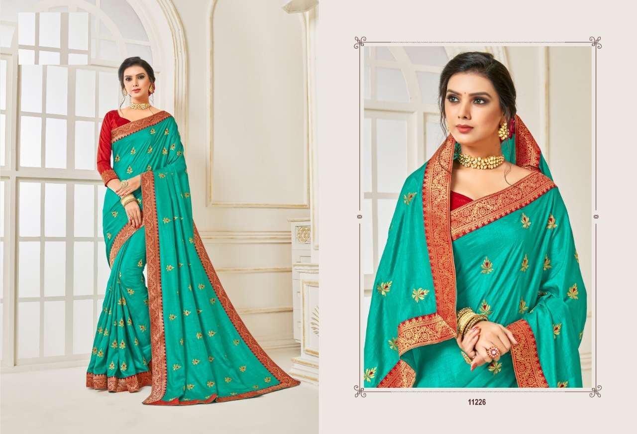 GULAL BY INDIAN WOMEN 11223 TO 11232 SERIES INDIAN TRADITIONAL WEAR COLLECTION BEAUTIFUL STYLISH FANCY COLORFUL PARTY WEAR & ETHNIC WEAR TWO TON SILK JACQUARD SAREES AT WHOLESALE PRICE