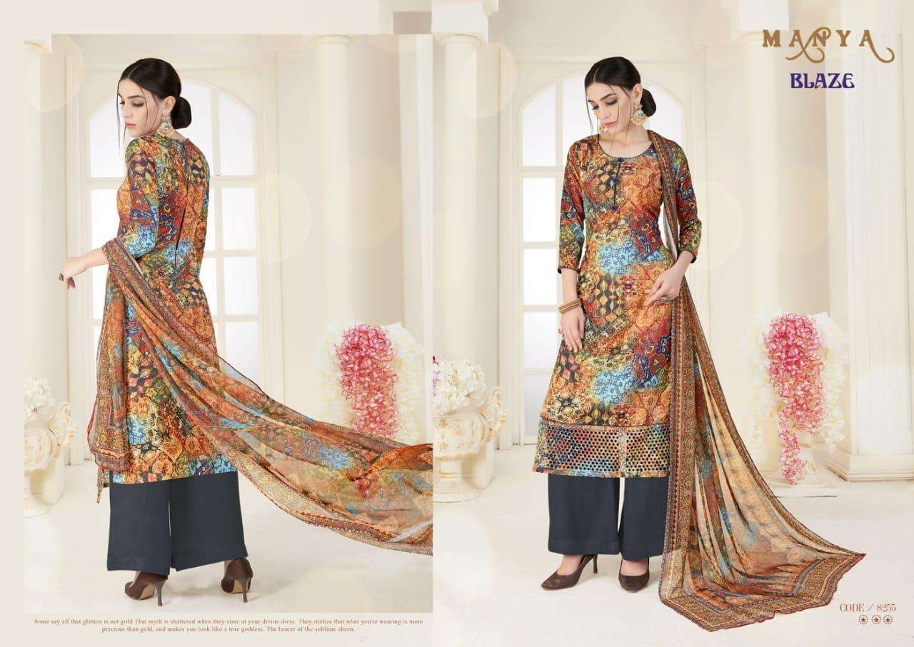 BLAZE BY MANYA 8247 TO 8256 SERIES BEAUTIFUL SUITS STYLISH FANCY COLORFUL PARTY WEAR & OCCASIONAL WEAR PASHMIAN PRINTED DRESSES AT WHOLESALE PRICE