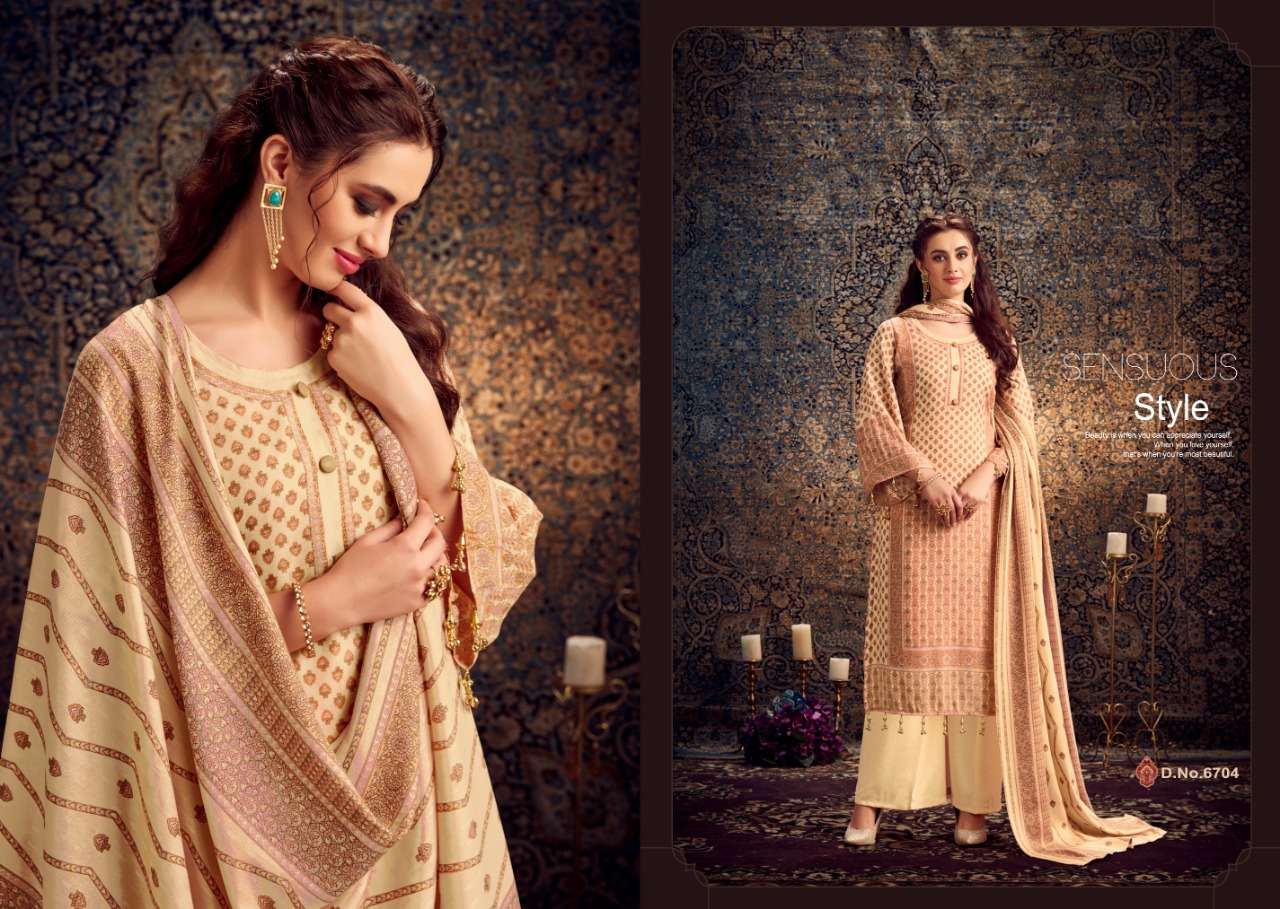 JEEVIKA BY SHRI VIJAY 6701 TO 6710 SERIES BEAUTIFUL SUITS STYLISH FANCY COLORFUL PARTY WEAR & OCCASIONAL WEAR PURE PASHMINA DOBBY PRINTED DRESSES AT WHOLESALE PRICE