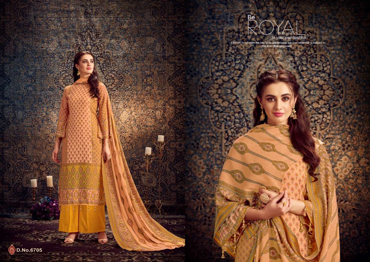 JEEVIKA BY SHRI VIJAY 6701 TO 6710 SERIES BEAUTIFUL SUITS STYLISH FANCY COLORFUL PARTY WEAR & OCCASIONAL WEAR PURE PASHMINA DOBBY PRINTED DRESSES AT WHOLESALE PRICE