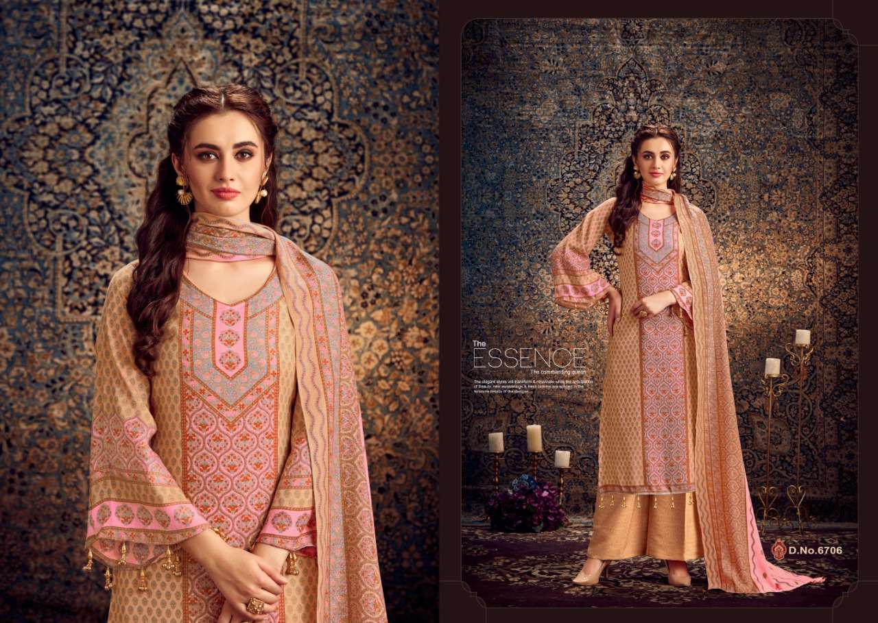 JEEVIKA BY SHRI VIJAY 6701 TO 6710 SERIES BEAUTIFUL SUITS STYLISH FANCY COLORFUL PARTY WEAR & OCCASIONAL WEAR PURE PASHMINA DOBBY PRINTED DRESSES AT WHOLESALE PRICE