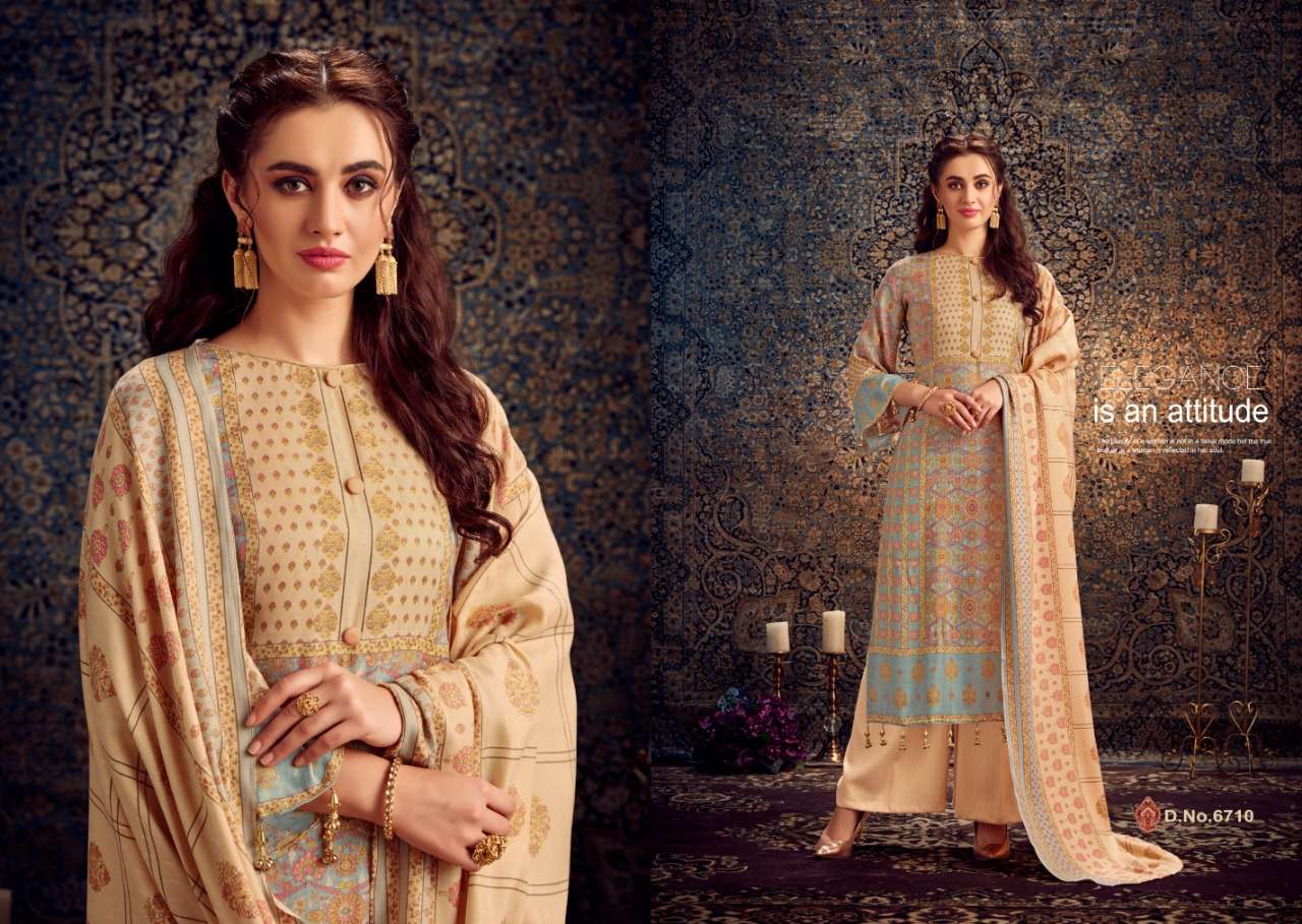 JEEVIKA BY SHRI VIJAY 6701 TO 6710 SERIES BEAUTIFUL SUITS STYLISH FANCY COLORFUL PARTY WEAR & OCCASIONAL WEAR PURE PASHMINA DOBBY PRINTED DRESSES AT WHOLESALE PRICE
