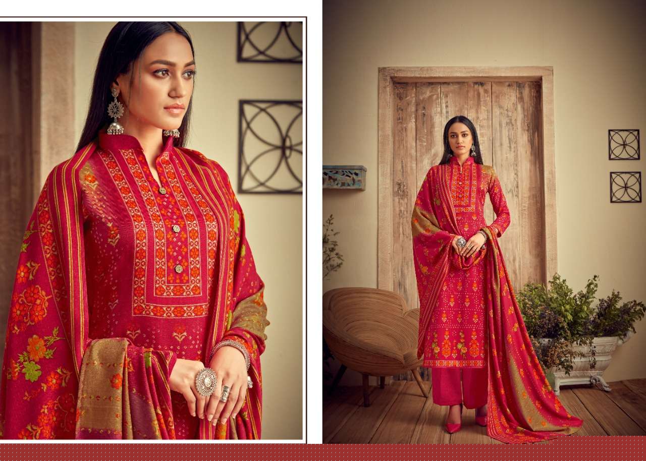 MAHE NOOR BY SUMYRA 2001 TO 2010 SERIES BEAUTIFUL SUITS STYLISH FANCY COLORFUL PARTY WEAR & OCCASIONAL WEAR PURE PASHMINA BUTTI PRINT DRESSES AT WHOLESALE PRICE