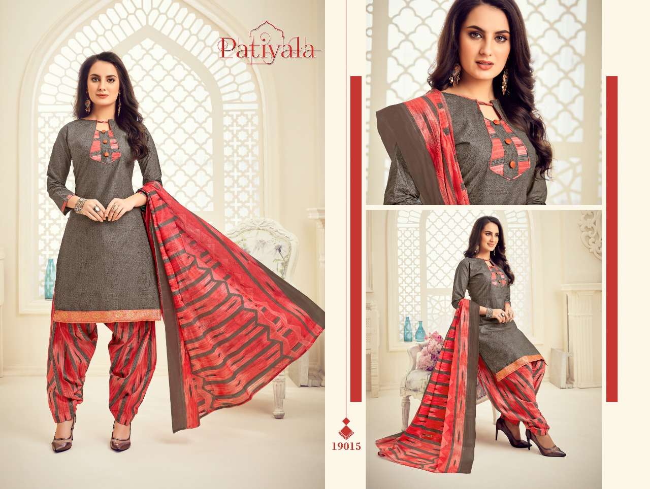 PATIYALA VOL-19 BY GANESHA 19008 TO 19019 SERIES BEAUTIFUL PATIYALA SUITS STYLISH FANCY COLORFUL PARTY WEAR & OCCASIONAL WEAR PURE COTTON PRINT DRESSES AT WHOLESALE PRICE
