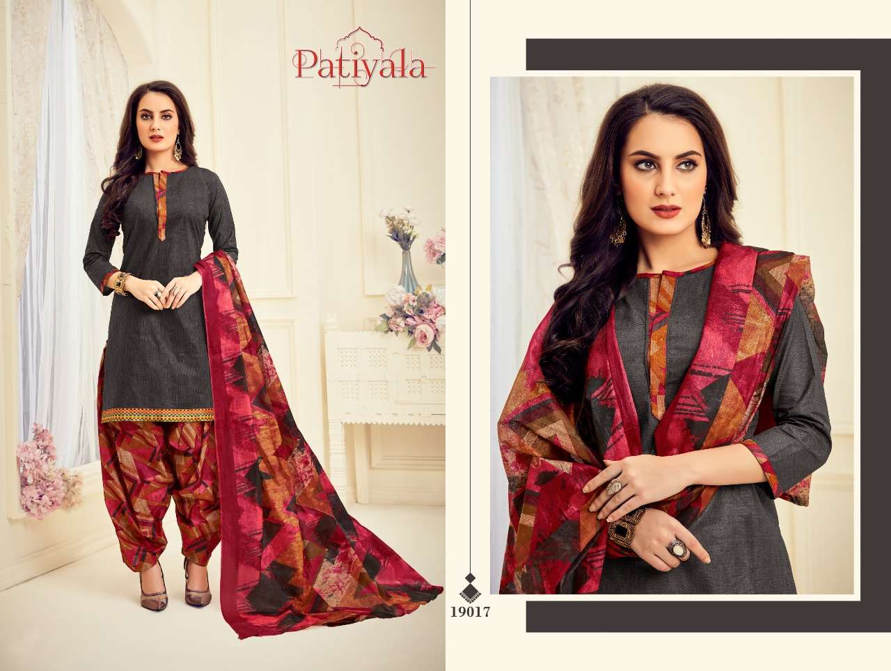 PATIYALA VOL-19 BY GANESHA 19008 TO 19019 SERIES BEAUTIFUL PATIYALA SUITS STYLISH FANCY COLORFUL PARTY WEAR & OCCASIONAL WEAR PURE COTTON PRINT DRESSES AT WHOLESALE PRICE