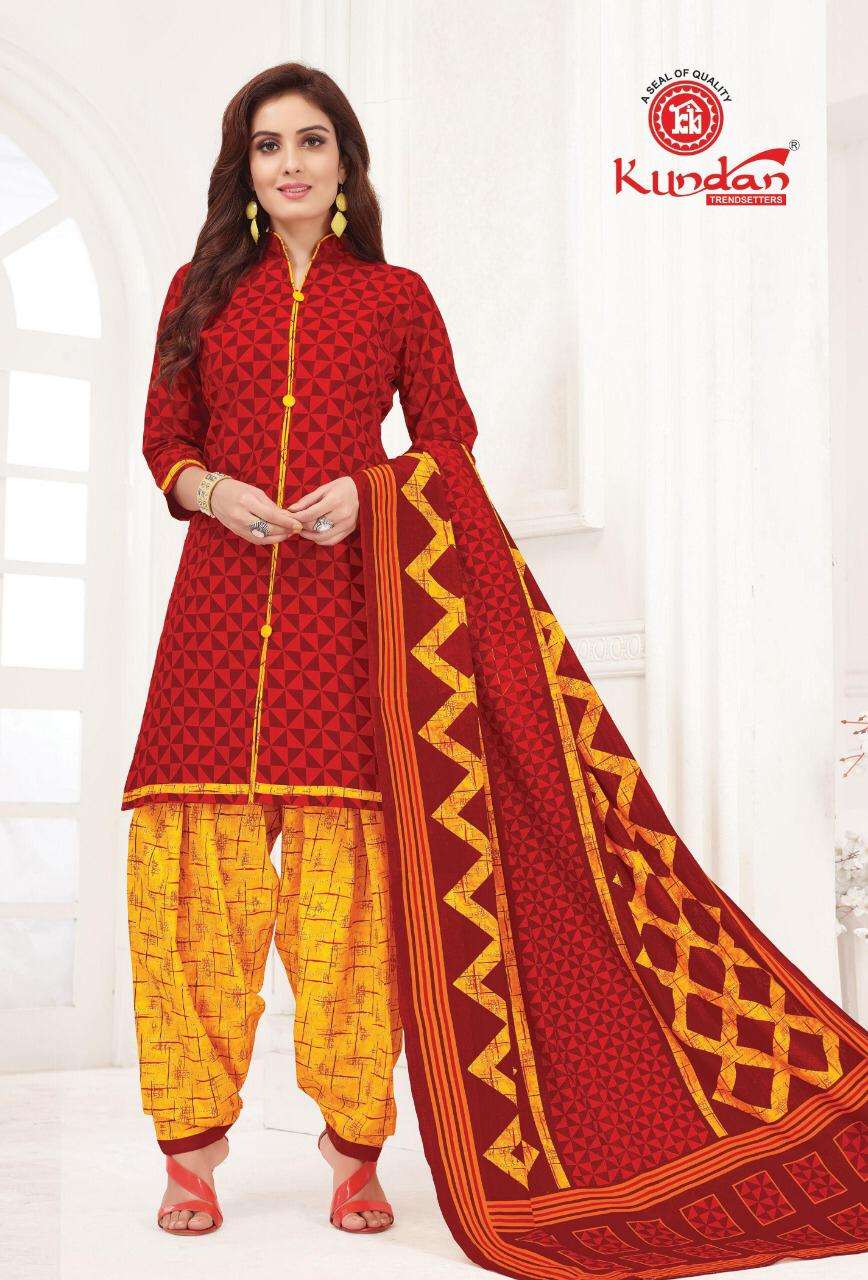 KALASH PATIYALA VOL-7 BY KUNDAN 7001 TO 7012 SERIES BEAUTIFUL PATIYALA SUITS STYLISH FANCY COLORFUL PARTY WEAR & OCCASIONAL WEAR PURE COTTON PRINT DRESSES AT WHOLESALE PRICE