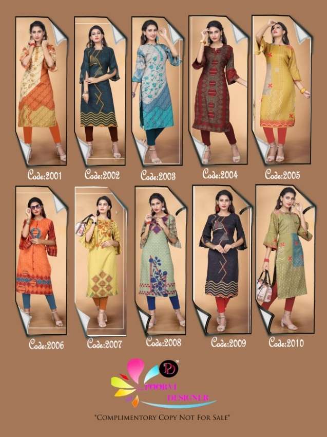 PASHMINA VOL-2 BY POORVI DESIGNER 1001 TO 1010 SERIES BEAUTIFUL STYLISH FANCY COLORFUL CASUAL WEAR & ETHNIC WEAR & READY TO WEAR PURE PASHMINA PRINTED KURTIS AT WHOLESALE PRICE