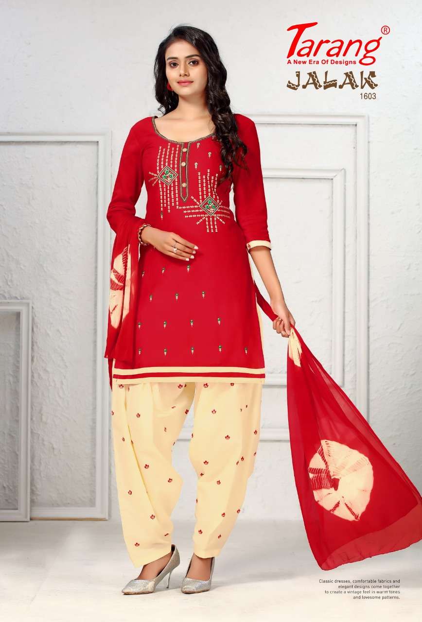 JALAK VOL-16 BY TARANG 1601 TO 1612 SERIES BEAUTIFUL SUITS STYLISH FANCY COLORFUL PARTY WEAR & OCCASIONAL WEAR PURE SEMI LAWN COTTON PRINT DRESSES AT WHOLESALE PRICE
