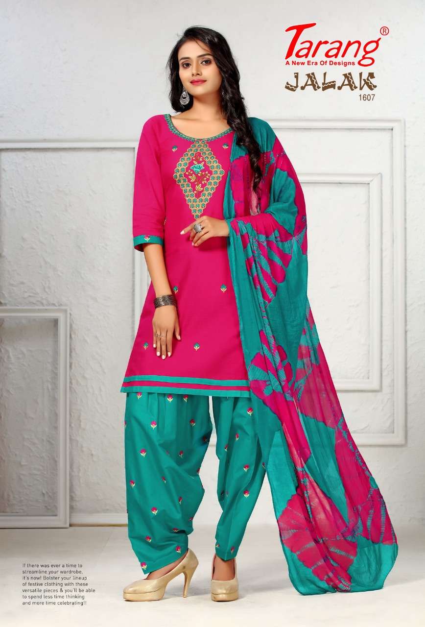 JALAK VOL-16 BY TARANG 1601 TO 1612 SERIES BEAUTIFUL SUITS STYLISH FANCY COLORFUL PARTY WEAR & OCCASIONAL WEAR PURE SEMI LAWN COTTON PRINT DRESSES AT WHOLESALE PRICE