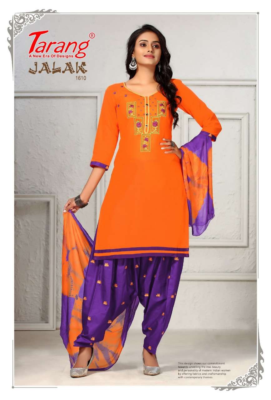 JALAK VOL-16 BY TARANG 1601 TO 1612 SERIES BEAUTIFUL SUITS STYLISH FANCY COLORFUL PARTY WEAR & OCCASIONAL WEAR PURE SEMI LAWN COTTON PRINT DRESSES AT WHOLESALE PRICE
