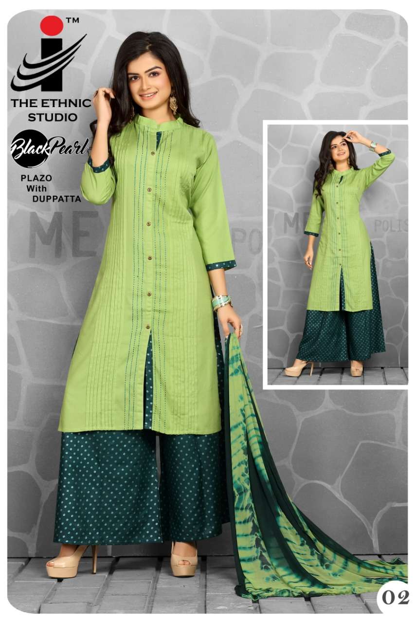 BLACK PEARL BY THE ETHNIC STUDIO 01 TO 08 SERIES SUITS BEAUTIFUL FANCY COLORFUL STYLISH PARTY WEAR & OCCASIONAL WEAR RAYON PLAIN DRESSES AT WHOLESALE PRICE