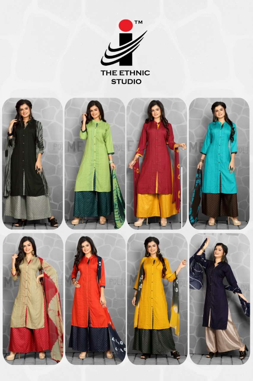 BLACK PEARL BY THE ETHNIC STUDIO 01 TO 08 SERIES SUITS BEAUTIFUL FANCY COLORFUL STYLISH PARTY WEAR & OCCASIONAL WEAR RAYON PLAIN DRESSES AT WHOLESALE PRICE