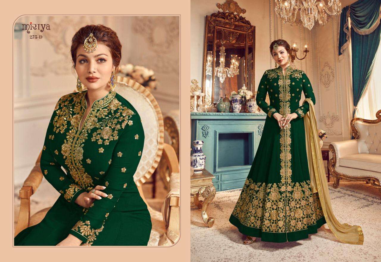 MIRAYA VOL-8 BY AARAV TRENDZ 275-A TO 275-E SERIES DESIGNER SHARARA SUITS COLLECTION BEAUTIFUL STYLISH COLORFUL FANCY PARTY WEAR & OCCASIONAL WEAR REAL GEORGETTE WITH EMBROIDERY DRESSES AT WHOLESALE PRICE