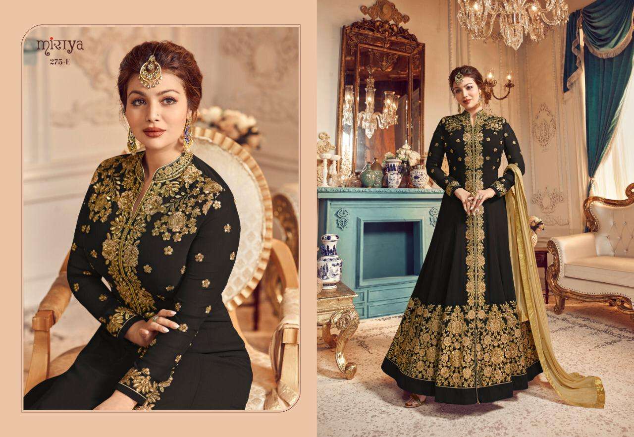 MIRAYA VOL-8 BY AARAV TRENDZ 275-A TO 275-E SERIES DESIGNER SHARARA SUITS COLLECTION BEAUTIFUL STYLISH COLORFUL FANCY PARTY WEAR & OCCASIONAL WEAR REAL GEORGETTE WITH EMBROIDERY DRESSES AT WHOLESALE PRICE