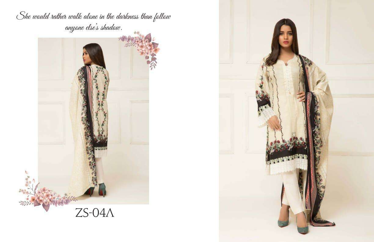 SIGNATURE ICON VOL-2 BY Z S TEXTILE 01-A TO 12-B SERIES DESIGNER SUITS BEAUTIFUL STYLISH FANCY COLORFUL PARTY WEAR & ETHNIC WEAR LAWN PRINTED DRESSES AT WHOLESALE PRICE