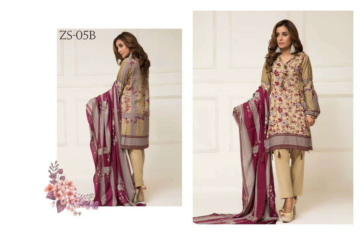 SIGNATURE ICON VOL-2 BY Z S TEXTILE 01-A TO 12-B SERIES DESIGNER SUITS BEAUTIFUL STYLISH FANCY COLORFUL PARTY WEAR & ETHNIC WEAR LAWN PRINTED DRESSES AT WHOLESALE PRICE
