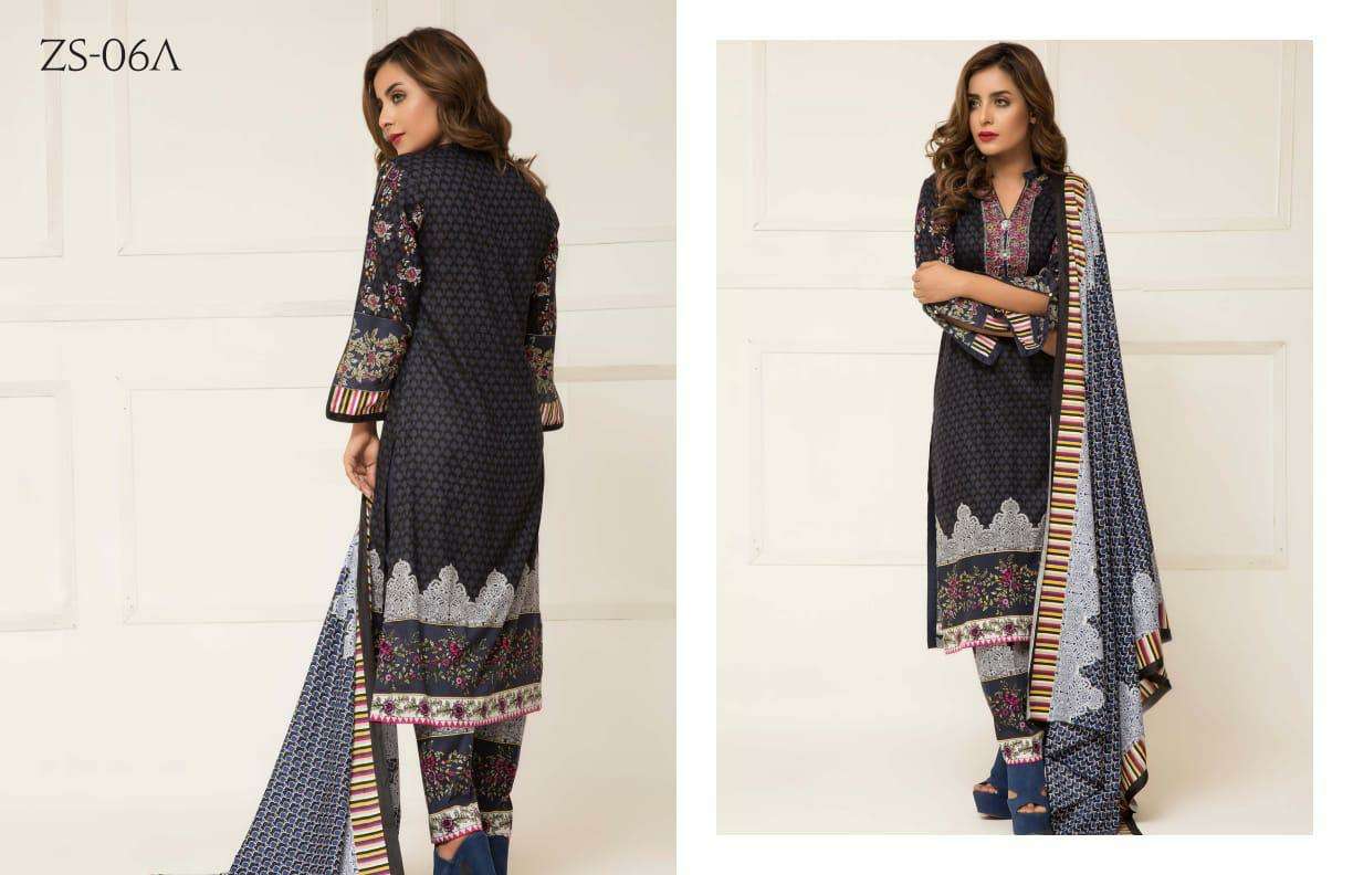 SIGNATURE ICON VOL-2 BY Z S TEXTILE 01-A TO 12-B SERIES DESIGNER SUITS BEAUTIFUL STYLISH FANCY COLORFUL PARTY WEAR & ETHNIC WEAR LAWN PRINTED DRESSES AT WHOLESALE PRICE