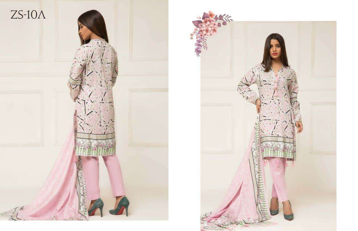SIGNATURE ICON VOL-2 BY Z S TEXTILE 01-A TO 12-B SERIES DESIGNER SUITS BEAUTIFUL STYLISH FANCY COLORFUL PARTY WEAR & ETHNIC WEAR LAWN PRINTED DRESSES AT WHOLESALE PRICE