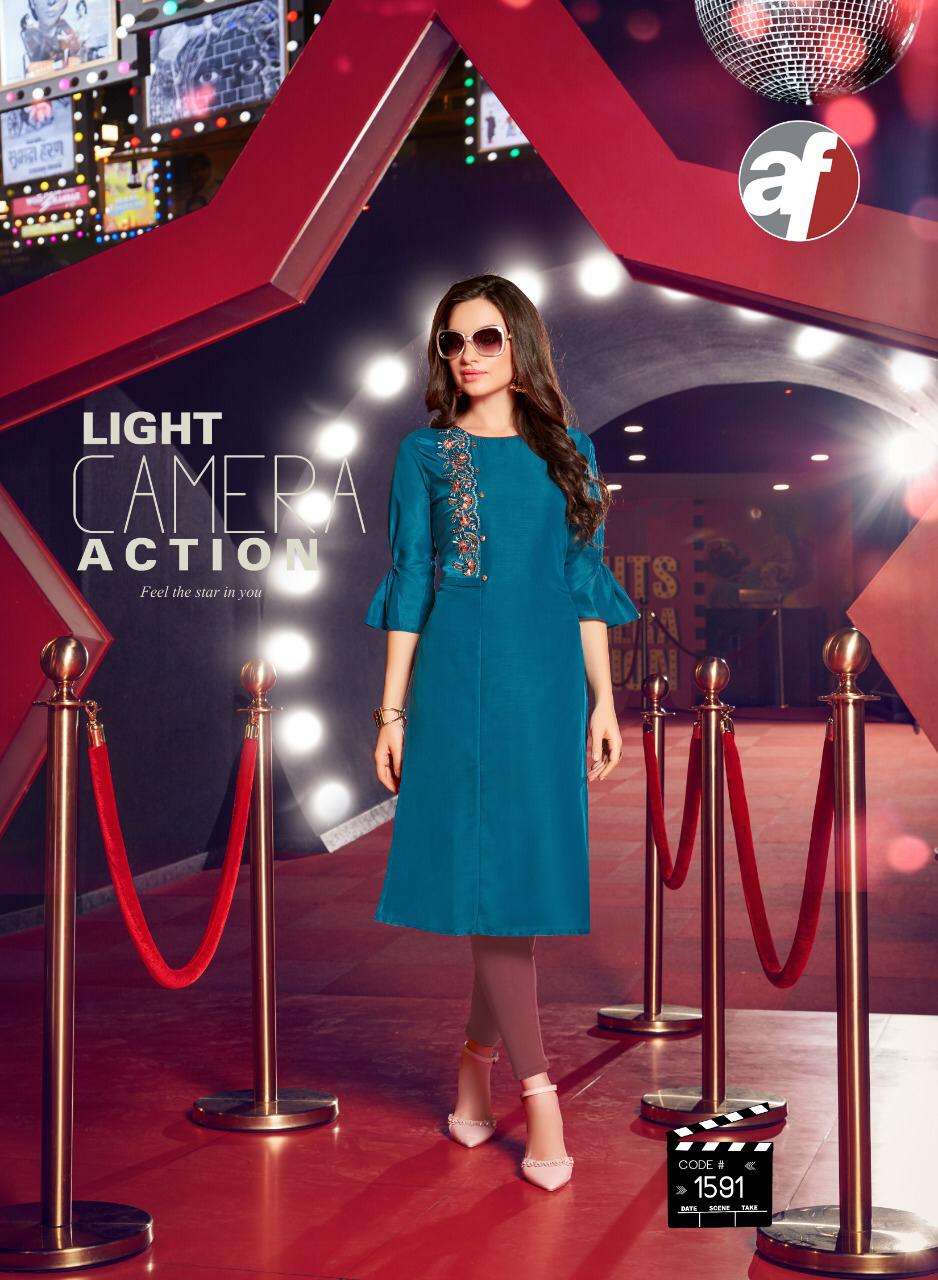 FASHION PLUS BY A.F. 1088 TO 1093 SERIES BEAUTIFUL COLORFUL STYLISH FANCY CASUAL WEAR & ETHNIC WEAR & READY TO WEAR MUSLIN KURTIS AT WHOLESALE PRICE
