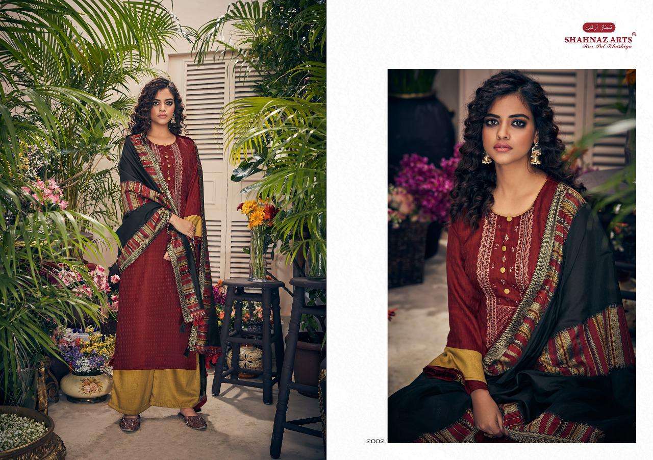 PANIHARI BY SHAHNAZ ARTS 2001 TO 2008 SERIES DESIGNER FESTIVE PAKISTANI SUITS COLLECTION BEAUTIFUL STYLISH FANCY COLORFUL PARTY WEAR & OCCASIONAL WEAR HEAVY PASHMINA PRINT WITH EMBROIDERED DRESSES AT WHOLESALE PRICE