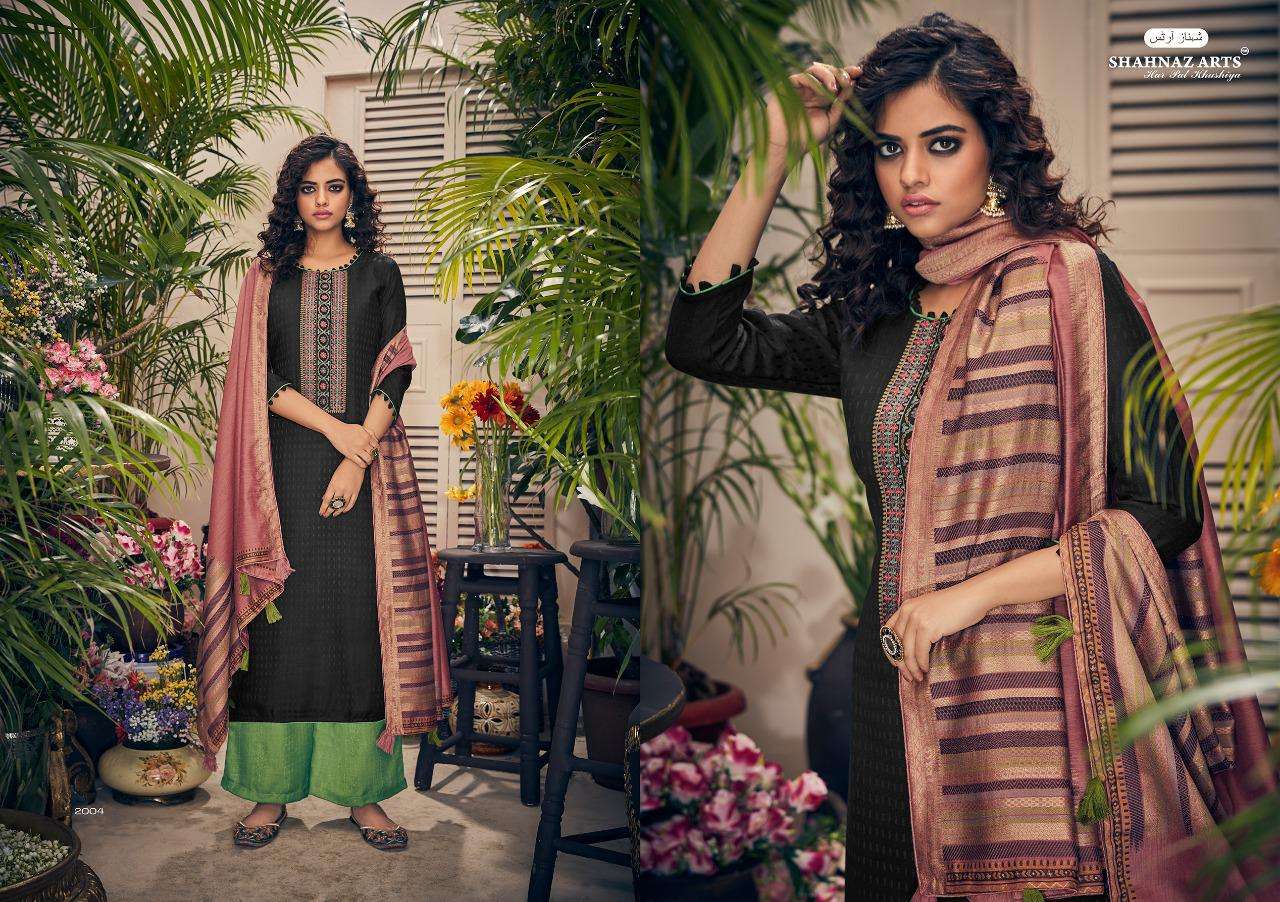 PANIHARI BY SHAHNAZ ARTS 2001 TO 2008 SERIES DESIGNER FESTIVE PAKISTANI SUITS COLLECTION BEAUTIFUL STYLISH FANCY COLORFUL PARTY WEAR & OCCASIONAL WEAR HEAVY PASHMINA PRINT WITH EMBROIDERED DRESSES AT WHOLESALE PRICE