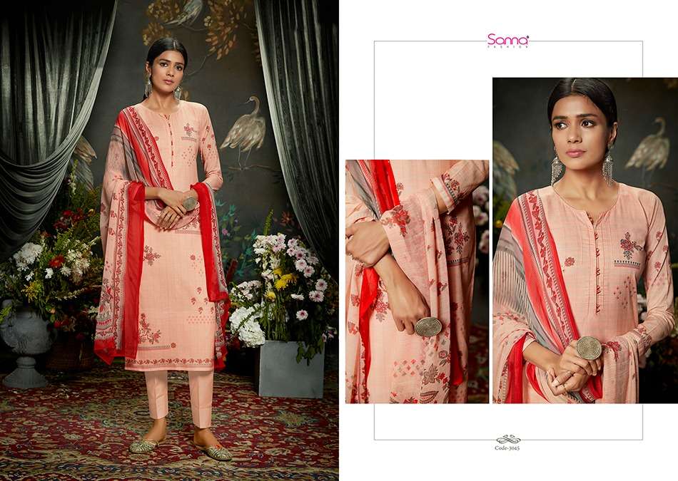 TANVI BY SANNA FASHION 3043 TO 3052 SERIES BEAUTIFUL STYLISH FANCY COLORFUL CASUAL & PARTY WEAR & ETHNIC WEAR PURE AZ COTTON LAWN DIGITAL PRINTED DRESSES AT WHOLESALE PRICE