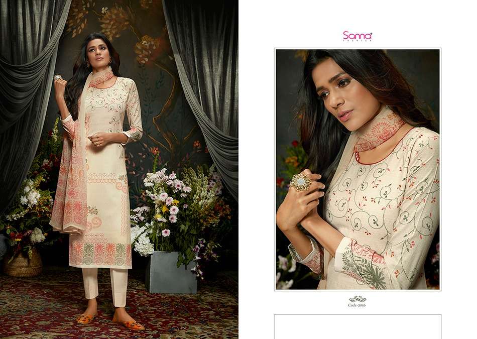 TANVI BY SANNA FASHION 3043 TO 3052 SERIES BEAUTIFUL STYLISH FANCY COLORFUL CASUAL & PARTY WEAR & ETHNIC WEAR PURE AZ COTTON LAWN DIGITAL PRINTED DRESSES AT WHOLESALE PRICE