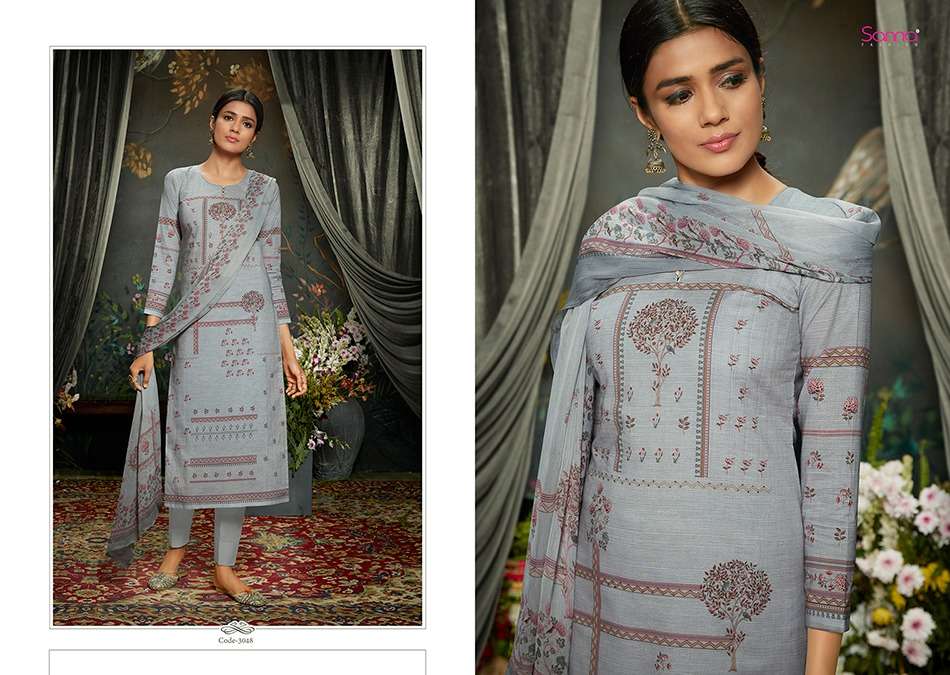 TANVI BY SANNA FASHION 3043 TO 3052 SERIES BEAUTIFUL STYLISH FANCY COLORFUL CASUAL & PARTY WEAR & ETHNIC WEAR PURE AZ COTTON LAWN DIGITAL PRINTED DRESSES AT WHOLESALE PRICE