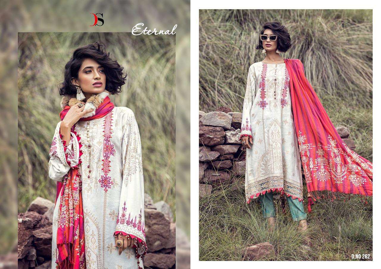 MARIA.B LINEN BY DEEPSY SUITS 261 TO 266 SERIES DESIGNER PAKISTANI SUITS BEAUTIFUL STYLISH FANCY COLORFUL CASUAL WEAR & ETHNIC WEAR PURE COTTON PRINTED WITH EMBROIDERED DRESSES AT WHOLESALE PRICE
