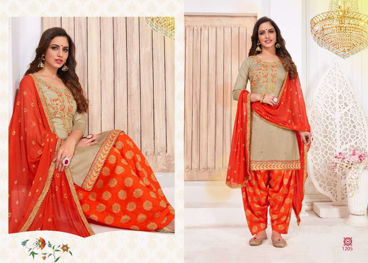 MAHEK VOL-12 BY UTSAV SUITS 1201 TO 1206 SERIES DESIGNER PATIYALA SUITS BEAUTIFUL FANCY COLORFUL STYLISH PARTY WEAR & ETHNIC WEAR GLAZE COTTON EMBROIDERY DRESSES AT WHOLESALE PRICE