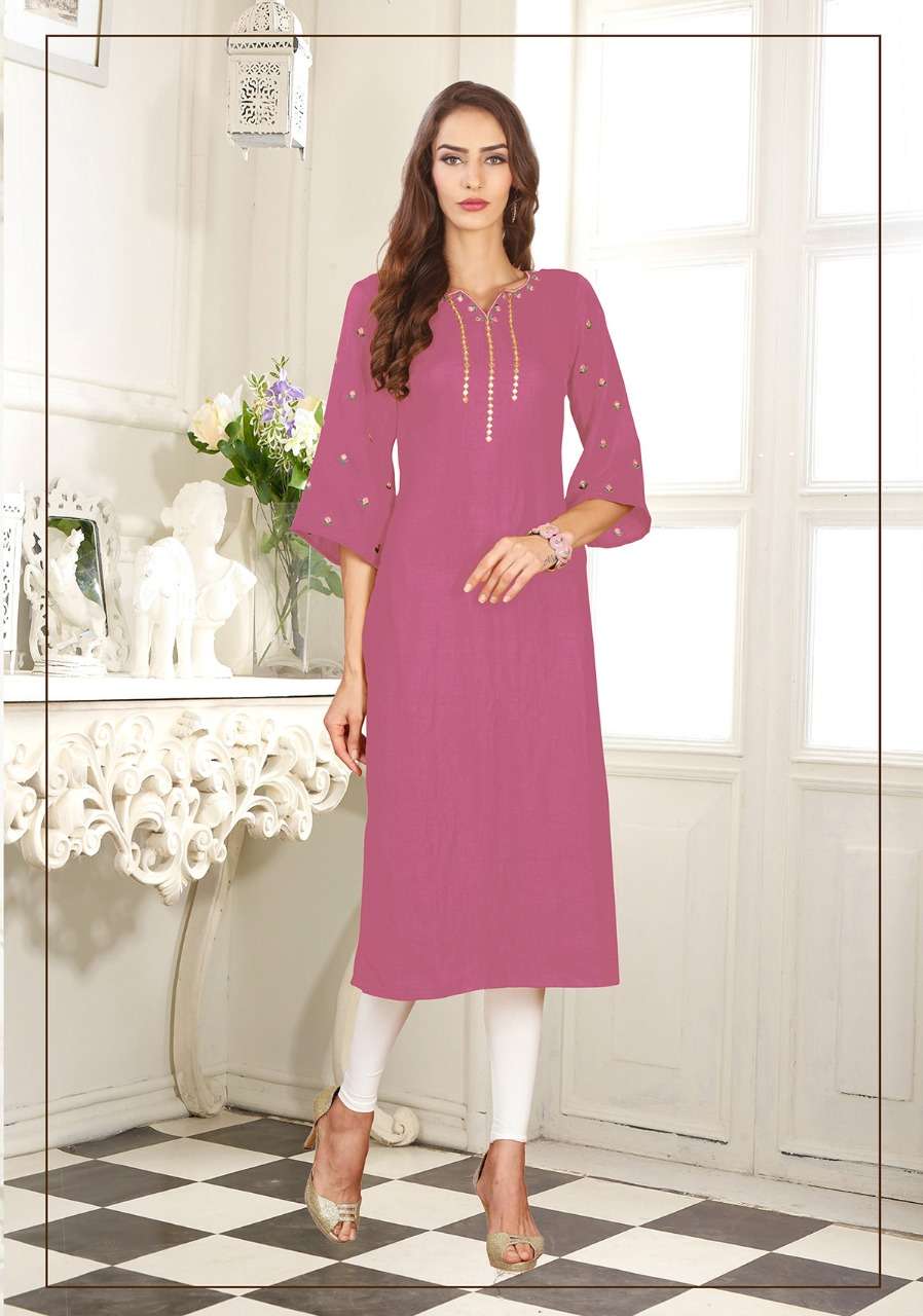 SAEE VOL-2 BY RAM FASHION 2001-A TO 2010-B SERIES INDIAN TRADITIONAL WEAR COLLECTION BEAUTIFUL STYLISH FANCY COLORFUL PARTY WEAR & OCCASIONAL WEAR DOLA SILK KURTI WITH EMBROIDERY KURTIS AT WHOLESALE PRICE