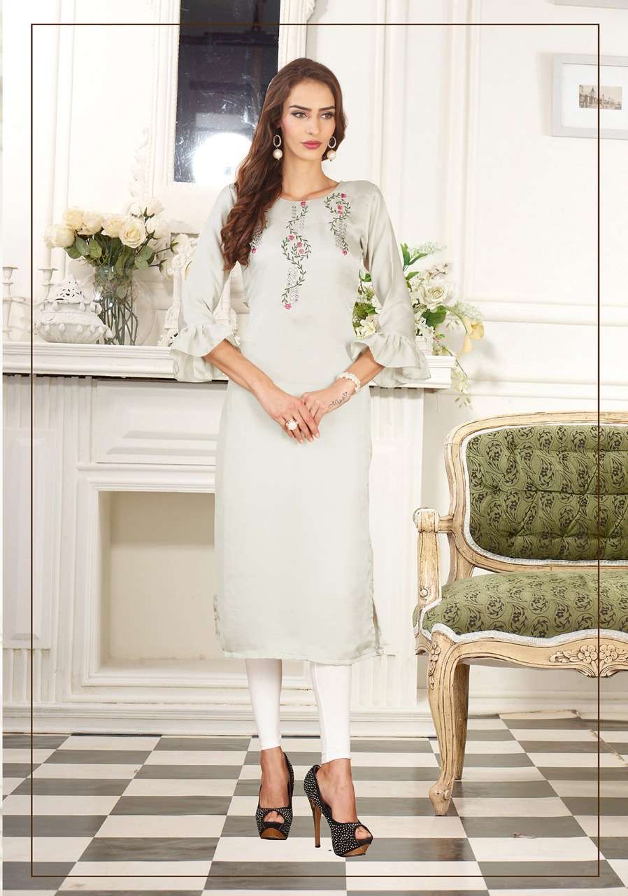 SAEE VOL-2 BY RAM FASHION 2001-A TO 2010-B SERIES INDIAN TRADITIONAL WEAR COLLECTION BEAUTIFUL STYLISH FANCY COLORFUL PARTY WEAR & OCCASIONAL WEAR DOLA SILK KURTI WITH EMBROIDERY KURTIS AT WHOLESALE PRICE