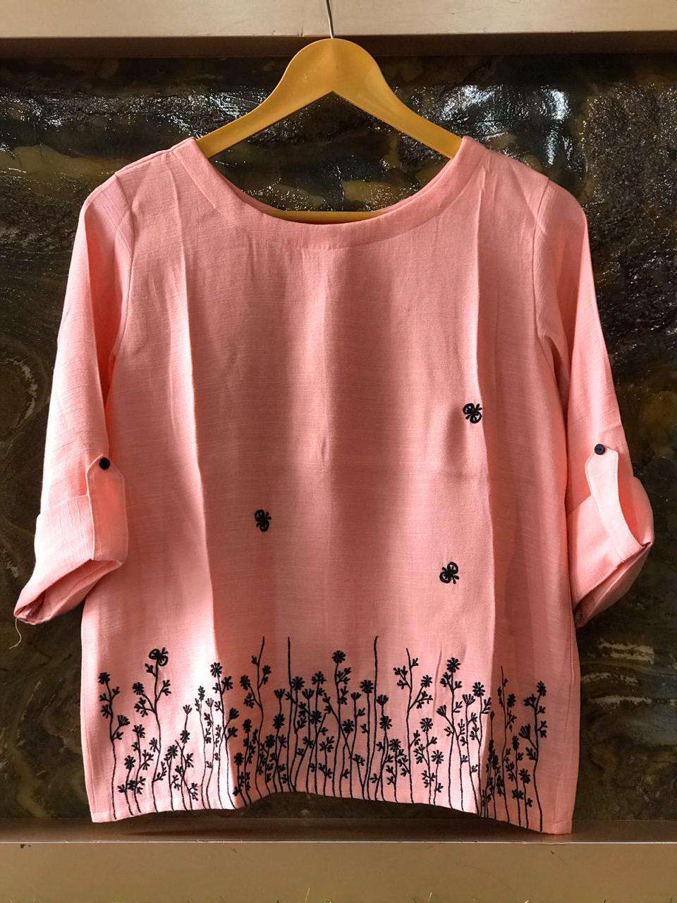 STYLE VOL-8 BY TRENDYMIST 801 TO 803 SERIES BEAUTIFUL COLORFUL STYLISH FANCY CASUAL WEAR & ETHNIC WEAR & READY TO WEAR IMPORTED COTTON EMBROIDERED KURTIS AT WHOLESALE PRICE
